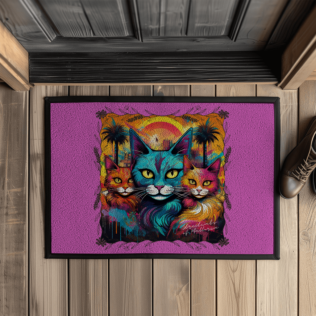 Streetcats of Mallorca - Fußmatte mit Gummirand - PetArt