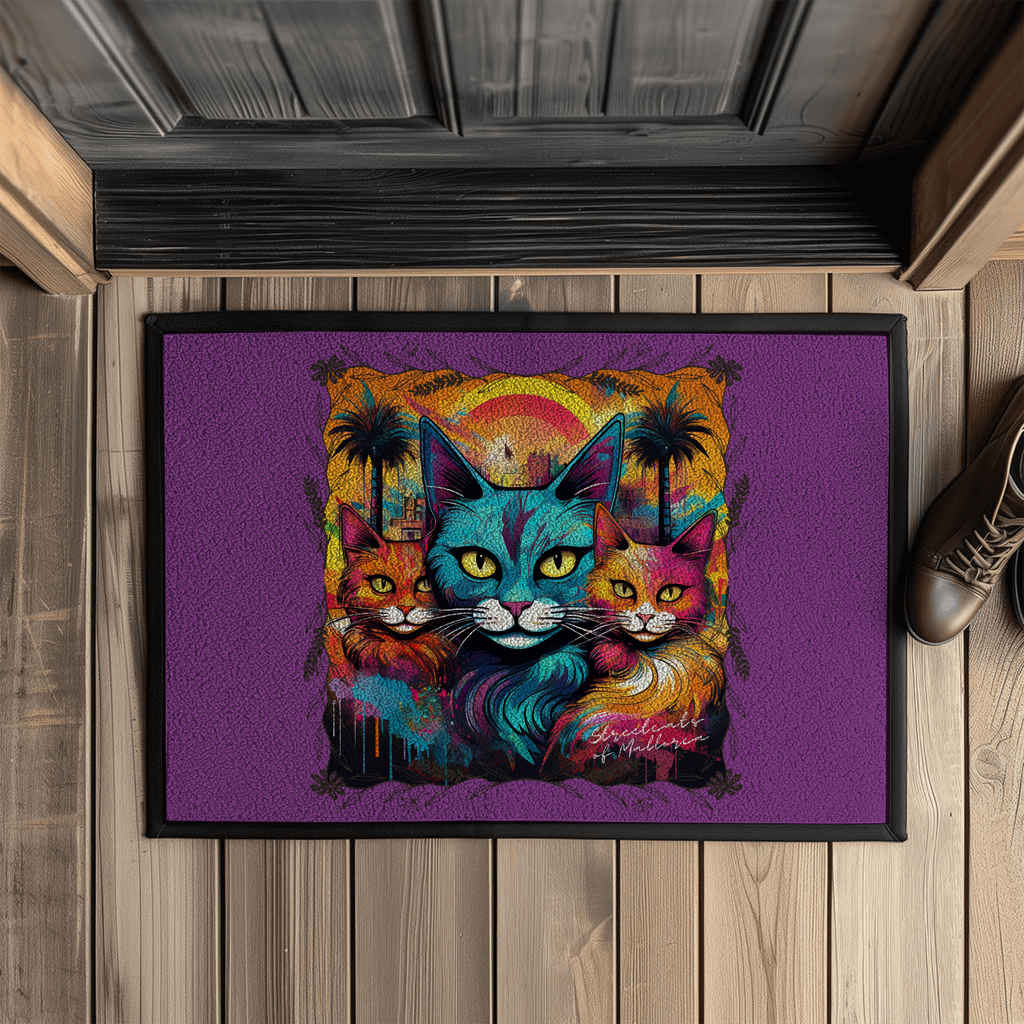 Streetcats of Mallorca - Fußmatte mit Gummirand - PetArt