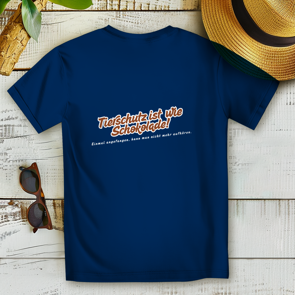 Tierschutz ist wie Schokolade - Damen Premium Bio T-Shirt Tierschutz ist wie Schokolade - PetArt