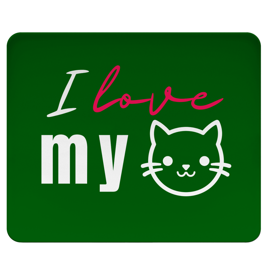 I love my Cat - Mousepad - PetArt